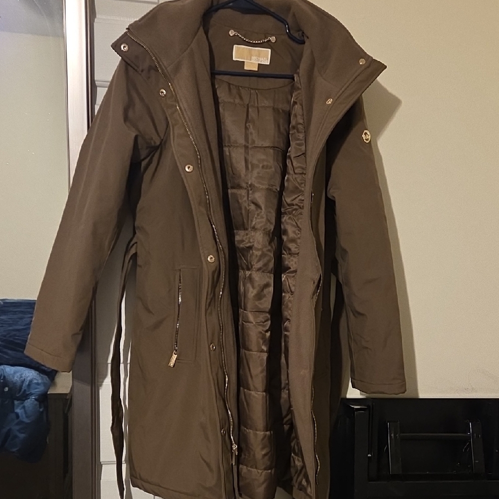 Michael Kors Brown Jacket with Gold Accents